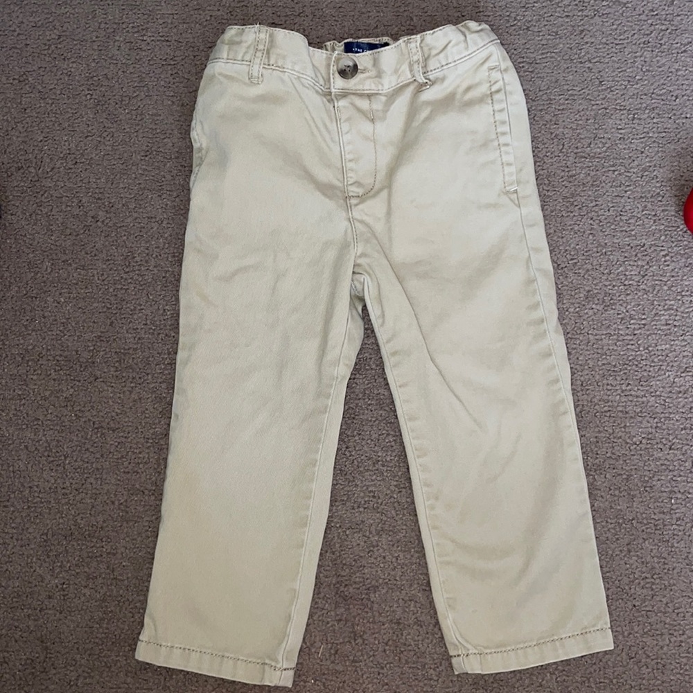 Children’s place boys khaki pants, size 2T